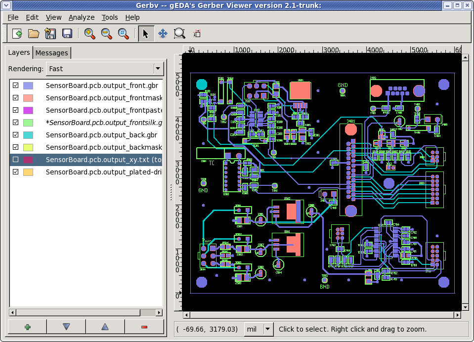 Gerbv is one of the utilities affiliated with the gEDA project, an umbrella organization dedicated to producing free software tools for electronic design.